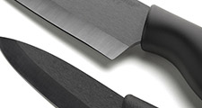 Black blade ceramic knives