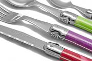 Multicoloured Laguiole Production cutlery set– 24-stainless steel flatware