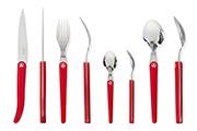 Laguiole Evolution Acidulé cutlery set 16-pieces – Full tang steel flatware