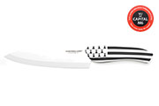 Flag/Pays chef knife - White ceramic blade
