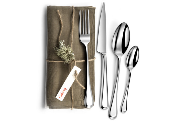 Cabourg Flatware in stainless steel - 16 place settings - 18/10 steel