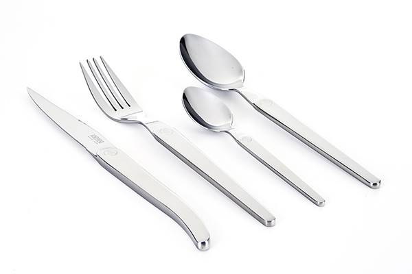 Laguiole Intuition Brillant – 16-forged stainless steel flatware