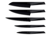 Block of 5 Black blade knives - Made in France