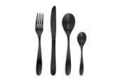 Bagatelle black stainless steel cutlery set - 16 stainless steel cutlery