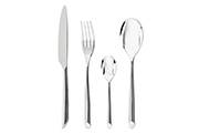 Stainless steel cutlery set Select – 16-piece forged steel design flatware Groupe and sig