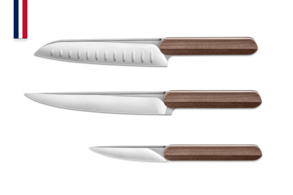 Set of 3 knives (OFFICE, SANTUKO, CHEF) - Louis Collection