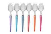 6 coloured dessert spoons – Laguiole Evolution Acidulé