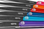 6-coloured table knife set - Laguiole Evolution Acidulé