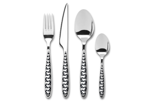 Table Dinner Cutlery Flatware Set Stainless Steel Fosly 16 Piece Cutlery Set of 4 
