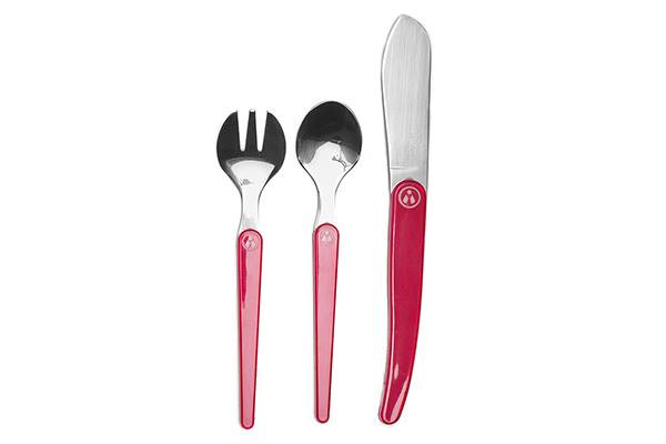 3-Laguiole children’s flatware: spoon, fork and knife set