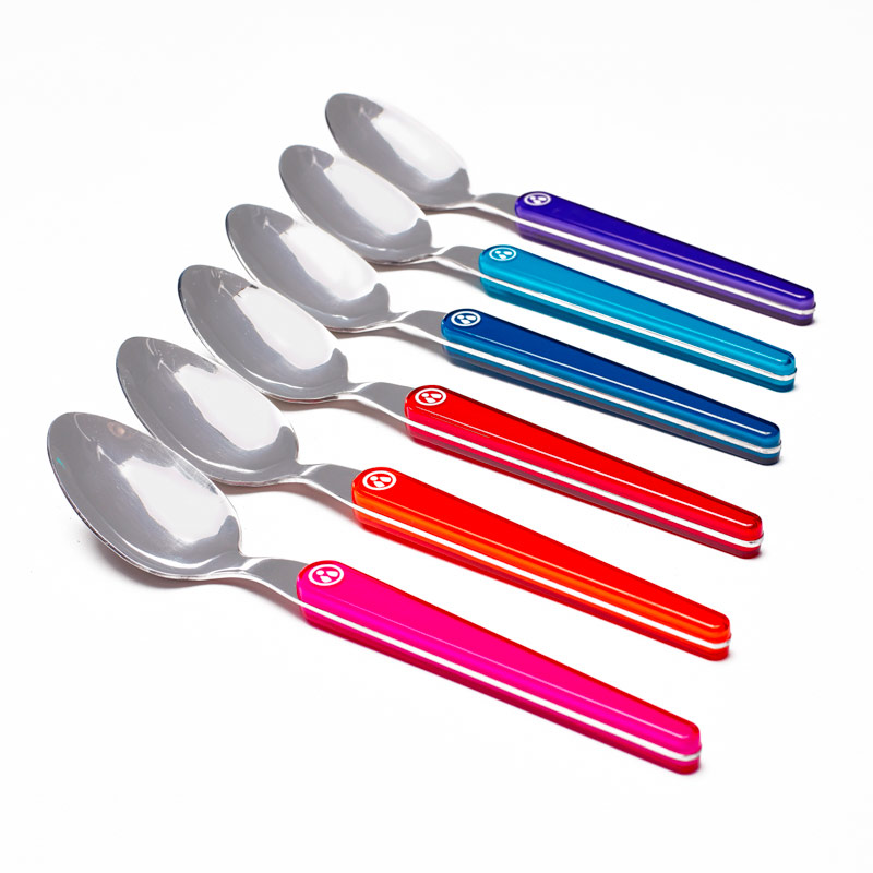 Details about   10x Cutlery Stainless Steel Teaspoon Dessert Spoon 14cm Rose Gold Colorful 