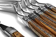Laguiole Production 6-fork set – Wood handle