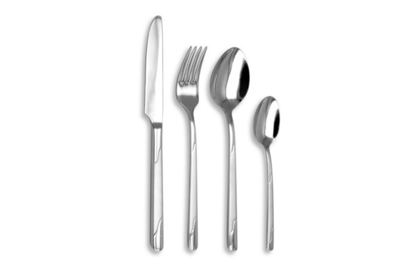 Boréal design cutlery set – 24-piece forged stainless steel flatware set