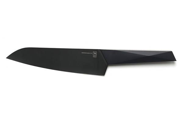 Santoku knife 19cm Furtif – Black blade Japanese knife